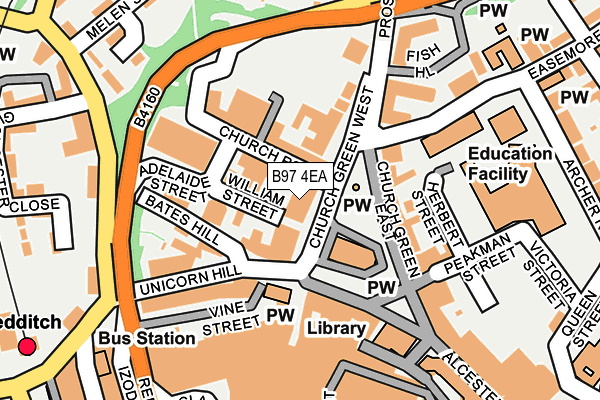 B97 4EA map - OS OpenMap – Local (Ordnance Survey)