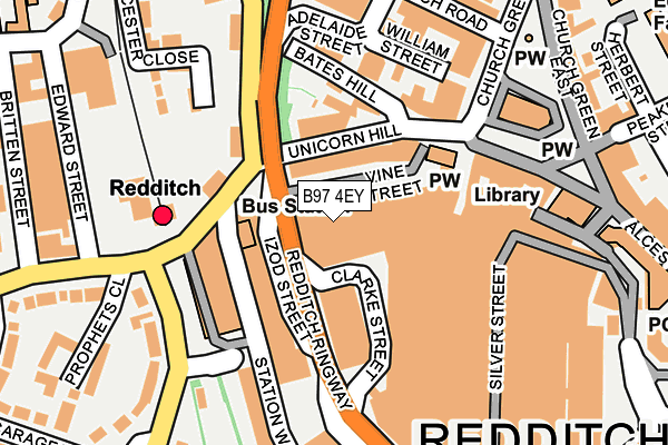 B97 4EY map - OS OpenMap – Local (Ordnance Survey)