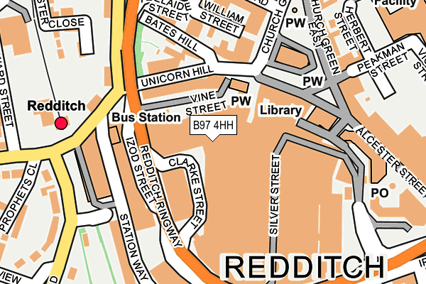 B97 4HH map - OS OpenMap – Local (Ordnance Survey)