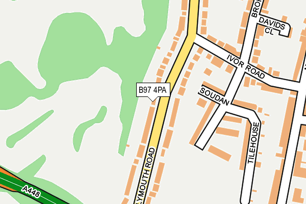 B97 4PA map - OS OpenMap – Local (Ordnance Survey)