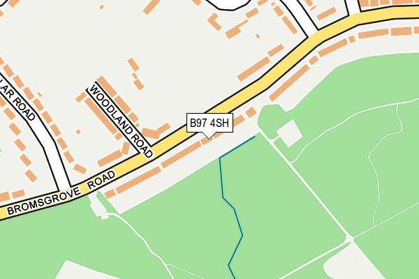 B97 4SH map - OS OpenMap – Local (Ordnance Survey)