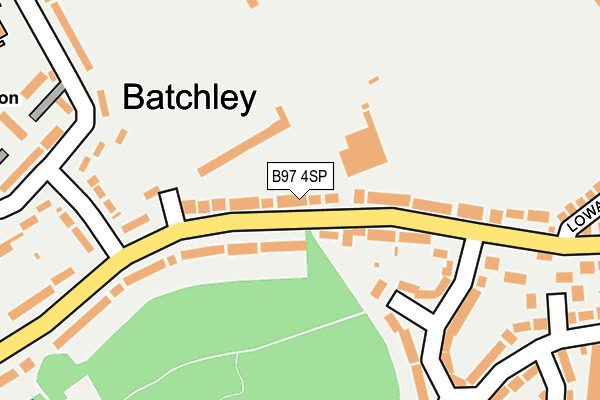 B97 4SP map - OS OpenMap – Local (Ordnance Survey)