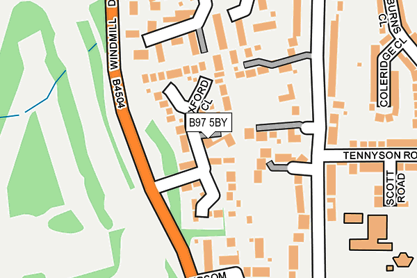 B97 5BY map - OS OpenMap – Local (Ordnance Survey)