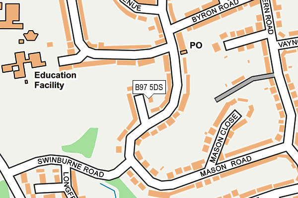 B97 5DS map - OS OpenMap – Local (Ordnance Survey)