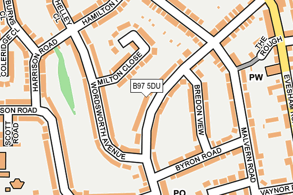 B97 5DU map - OS OpenMap – Local (Ordnance Survey)