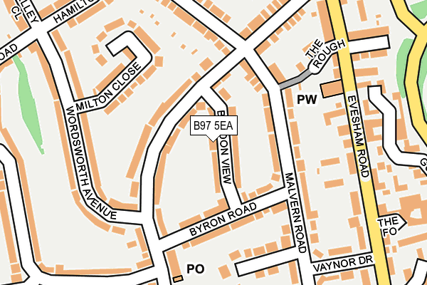 B97 5EA map - OS OpenMap – Local (Ordnance Survey)