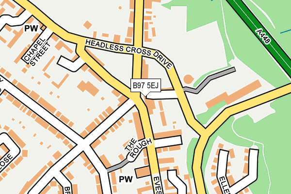 B97 5EJ map - OS OpenMap – Local (Ordnance Survey)