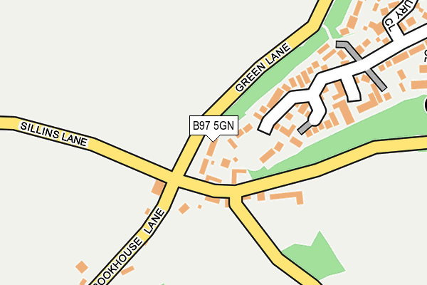 B97 5GN map - OS OpenMap – Local (Ordnance Survey)