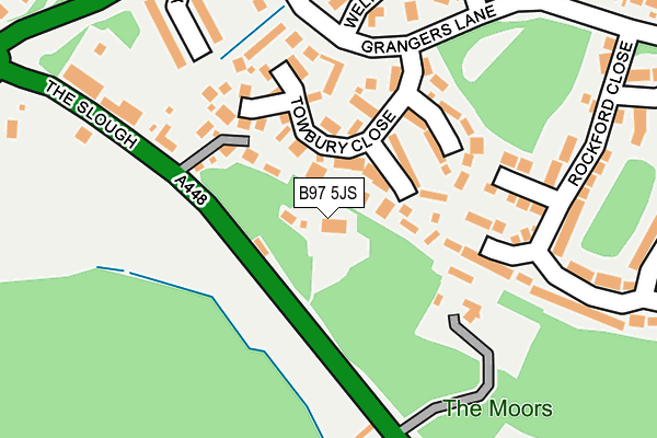 B97 5JS map - OS OpenMap – Local (Ordnance Survey)