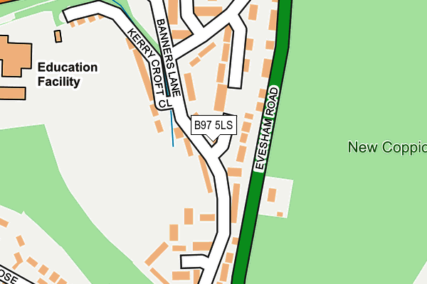B97 5LS map - OS OpenMap – Local (Ordnance Survey)