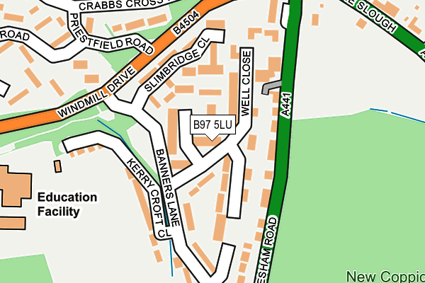B97 5LU map - OS OpenMap – Local (Ordnance Survey)