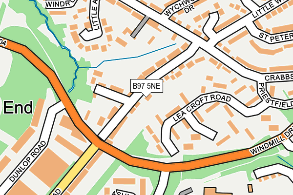 B97 5NE map - OS OpenMap – Local (Ordnance Survey)