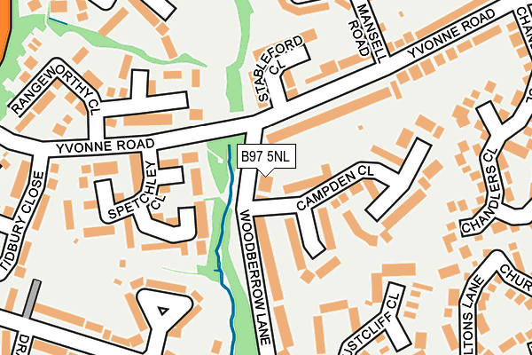 B97 5NL map - OS OpenMap – Local (Ordnance Survey)