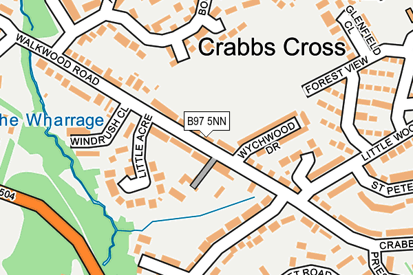 B97 5NN map - OS OpenMap – Local (Ordnance Survey)