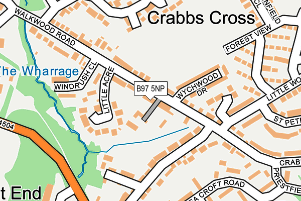 B97 5NP map - OS OpenMap – Local (Ordnance Survey)