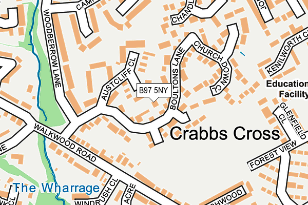 B97 5NY map - OS OpenMap – Local (Ordnance Survey)