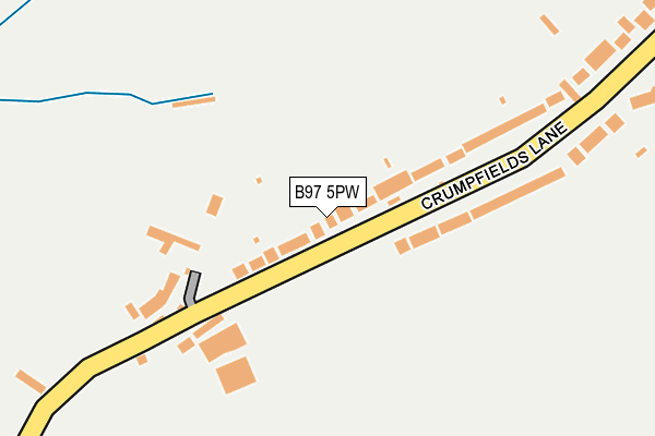 B97 5PW map - OS OpenMap – Local (Ordnance Survey)