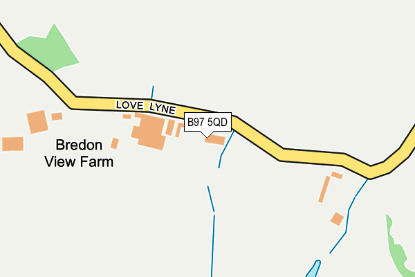 B97 5QD map - OS OpenMap – Local (Ordnance Survey)