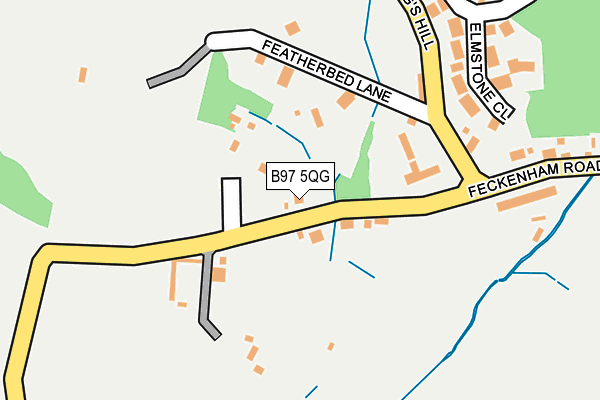 B97 5QG map - OS OpenMap – Local (Ordnance Survey)