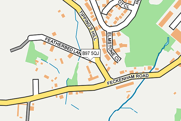 B97 5QJ map - OS OpenMap – Local (Ordnance Survey)