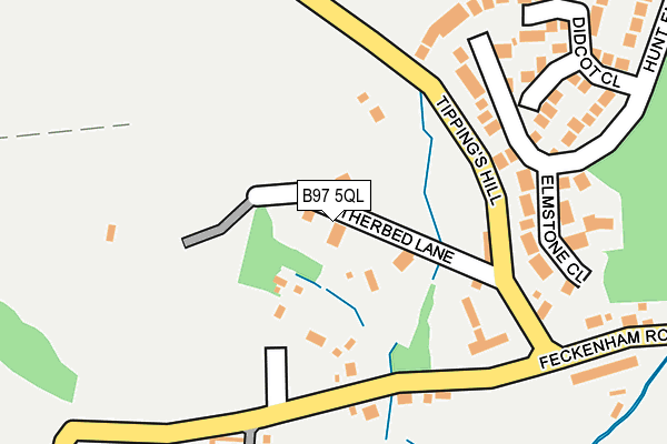 B97 5QL map - OS OpenMap – Local (Ordnance Survey)