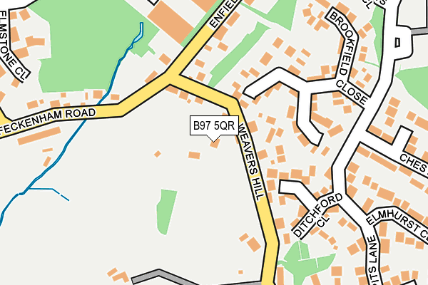 B97 5QR map - OS OpenMap – Local (Ordnance Survey)