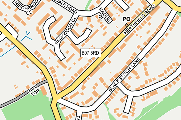 B97 5RD map - OS OpenMap – Local (Ordnance Survey)