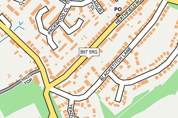 B97 5RG map - OS OpenMap – Local (Ordnance Survey)