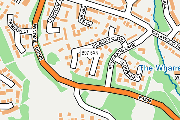 B97 5XN map - OS OpenMap – Local (Ordnance Survey)