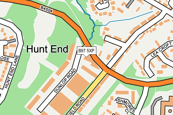 B97 5XP map - OS OpenMap – Local (Ordnance Survey)