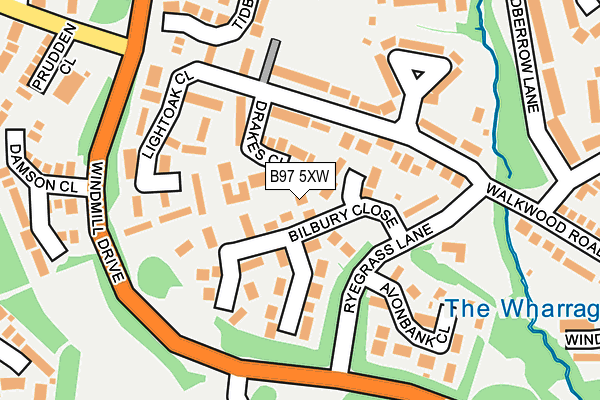 B97 5XW map - OS OpenMap – Local (Ordnance Survey)