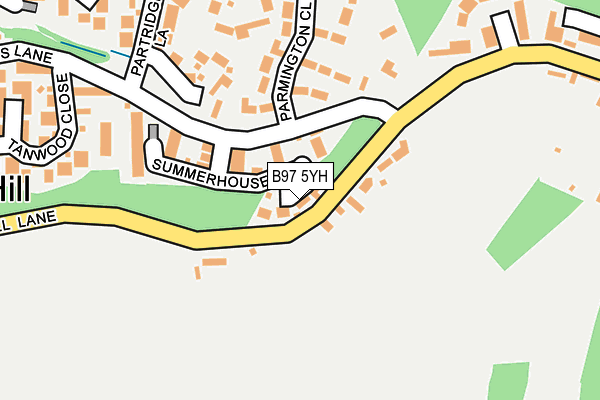 B97 5YH map - OS OpenMap – Local (Ordnance Survey)