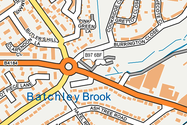 B97 6BF map - OS OpenMap – Local (Ordnance Survey)