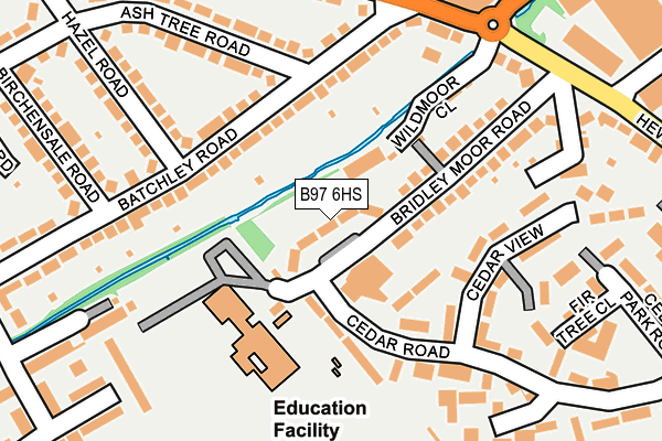 B97 6HS map - OS OpenMap – Local (Ordnance Survey)