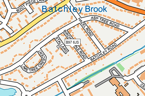 B97 6JS map - OS OpenMap – Local (Ordnance Survey)