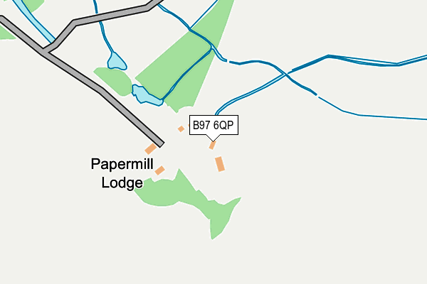 B97 6QP map - OS OpenMap – Local (Ordnance Survey)