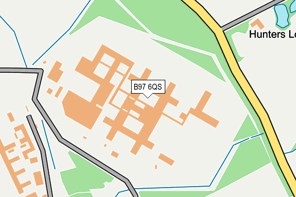 B97 6QS map - OS OpenMap – Local (Ordnance Survey)