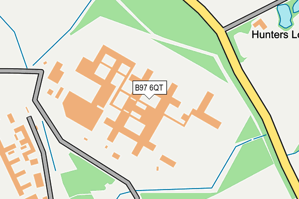 B97 6QT map - OS OpenMap – Local (Ordnance Survey)