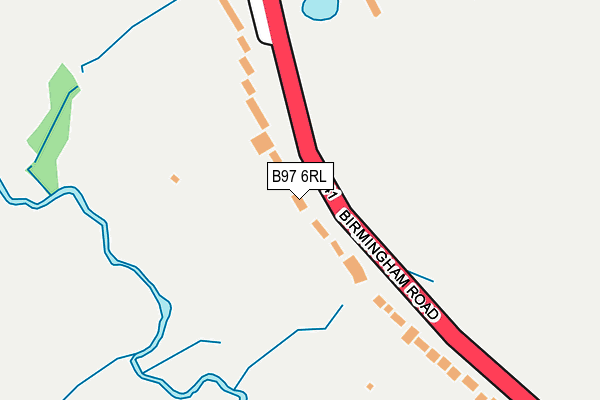 B97 6RL map - OS OpenMap – Local (Ordnance Survey)