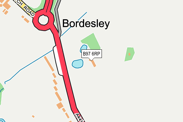 B97 6RP map - OS OpenMap – Local (Ordnance Survey)