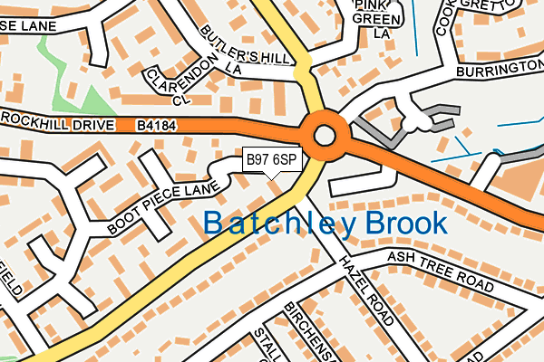 B97 6SP map - OS OpenMap – Local (Ordnance Survey)