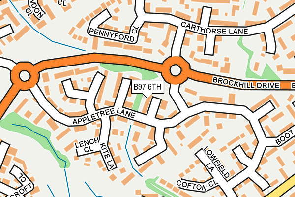 B97 6TH map - OS OpenMap – Local (Ordnance Survey)