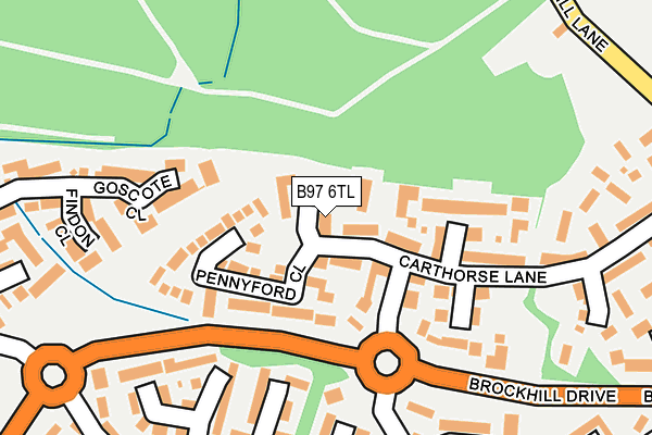 B97 6TL map - OS OpenMap – Local (Ordnance Survey)