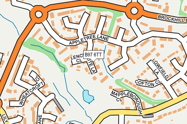 B97 6TT map - OS OpenMap – Local (Ordnance Survey)