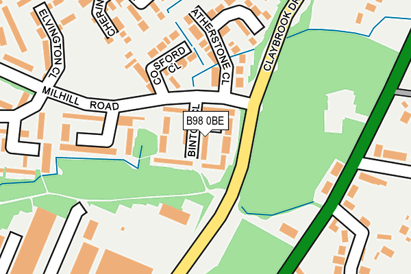 B98 0BE map - OS OpenMap – Local (Ordnance Survey)