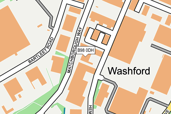 B98 0DH map - OS OpenMap – Local (Ordnance Survey)