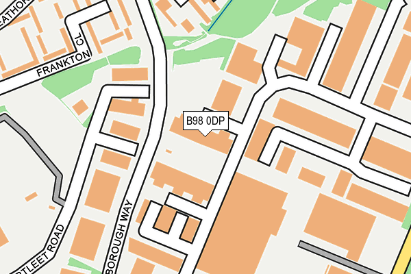 B98 0DP map - OS OpenMap – Local (Ordnance Survey)