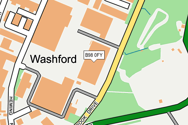 B98 0FY map - OS OpenMap – Local (Ordnance Survey)