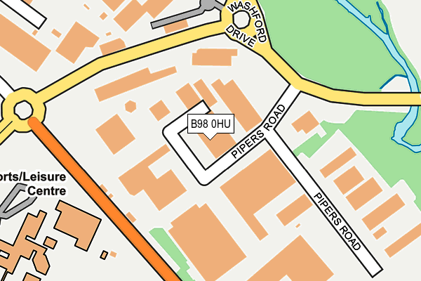 B98 0HU map - OS OpenMap – Local (Ordnance Survey)