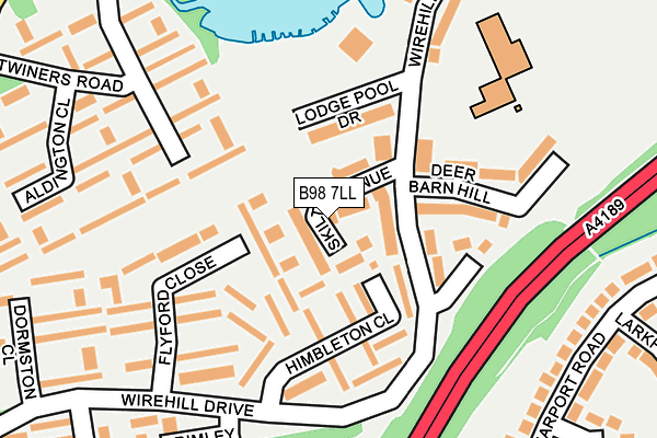 B98 7LL map - OS OpenMap – Local (Ordnance Survey)
